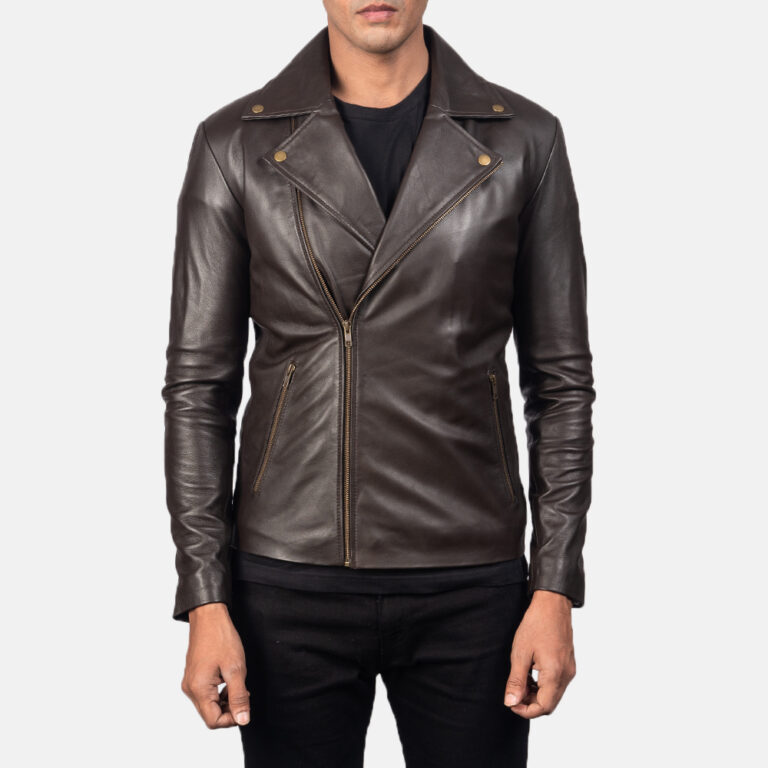 Mens Noah Brown Leather Biker Jacket4533-5-1557130792512